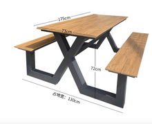 Load image into Gallery viewer, Wood Bench - Hong Kong Rooftop Party