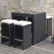 Load image into Gallery viewer, 4 Chair Bar Table, White cushions - Hong Kong Rooftop Party