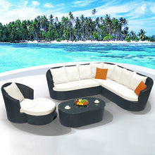 Load image into Gallery viewer, Lombok Lounge Sofa Set, White Cushions - Hong Kong Rooftop Party