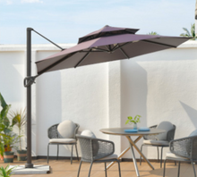 Load image into Gallery viewer, Resort Side-Pole Marble Base Umbrella, Green - Hong Kong Rooftop Party