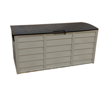 Load image into Gallery viewer, Outdoor Storage Box Plastic Wood, Grey - Hong Kong Rooftop Party