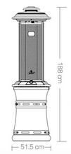 Load image into Gallery viewer, Deluxe Gas Heater Stainless Steel, with Rain Cover - Hong Kong Rooftop Party