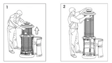 Load image into Gallery viewer, Deluxe Gas Heater Stainless Steel, with Rain Cover - Hong Kong Rooftop Party
