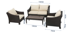Load image into Gallery viewer, Chiangmai Sofa Set, Beige Cushions - Hong Kong Rooftop Party