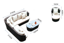 Load image into Gallery viewer, Lombok Lounge Sofa Set, White Cushions - Hong Kong Rooftop Party