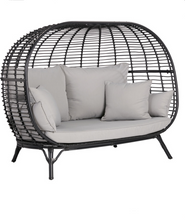 Load image into Gallery viewer, Birds Nest Sofa, Black or Brown - Hong Kong Rooftop Party