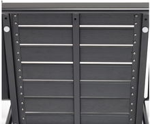 Load image into Gallery viewer, Aluminum Black Polywood Dining Set, 6 Chairs 160cm Table - Hong Kong Rooftop Party