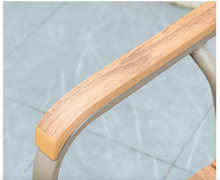 Load image into Gallery viewer, Aluminum Light Brown Polywood Dining Set, 6 Chairs 150cm Table - Hong Kong Rooftop Party