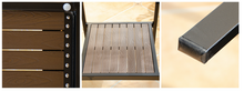 Load image into Gallery viewer, Aluminum Brown Polywood Dining Set, 4 Chairs 80cm Table - Hong Kong Rooftop Party
