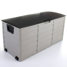 Load image into Gallery viewer, Outdoor Storage Box Plastic Wood, Grey - Hong Kong Rooftop Party