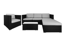 Load image into Gallery viewer, Super Chill Sofa Set, Grey Cushions - Hong Kong Rooftop Party