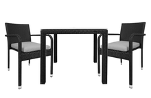 Load image into Gallery viewer, 2 Chair Dining set, Grey cushions - Hong Kong Rooftop Party
