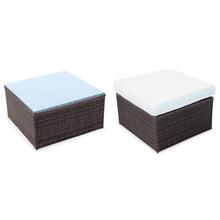 Load image into Gallery viewer, Super Chill Sofa Set, White Cushions, Brown Rattan - Hong Kong Rooftop Party