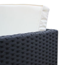 Load image into Gallery viewer, Patio Family 6 Chair Dining set, White cushions, Black Rattan - Hong Kong Rooftop Party