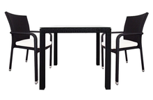 Load image into Gallery viewer, 2 Chair Dining set, White cushions - Hong Kong Rooftop Party