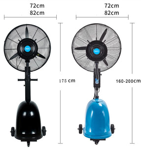 Adjustable Standard Misting Fan, Blue - Hong Kong Rooftop Party