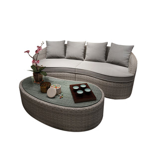 Orchid Sofa Set, Beige - Hong Kong Rooftop Party