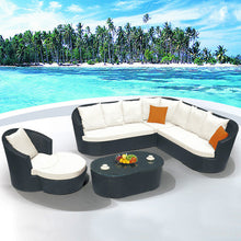 Load image into Gallery viewer, Lombok Lounge Sofa Set, White Cushions - Hong Kong Rooftop Party
