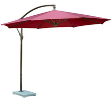 Load image into Gallery viewer, Side-Pole Marble Base Umbrella, Red - Hong Kong Rooftop Party
