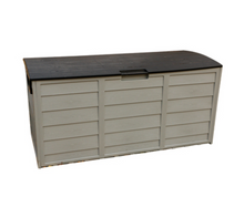 Load image into Gallery viewer, Outdoor Storage Box Plastic Wood, Black - Hong Kong Rooftop Party
