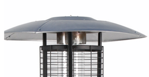 Deluxe Gas Heater Rattan, with Rain Cover - Hong Kong Rooftop Party