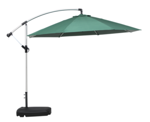 fine living vogue patio umbrella Side-Pole Water Base Umbrella, Green