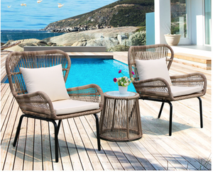 Marseille Chairs Set, Beige or Grey - Hong Kong Rooftop Party