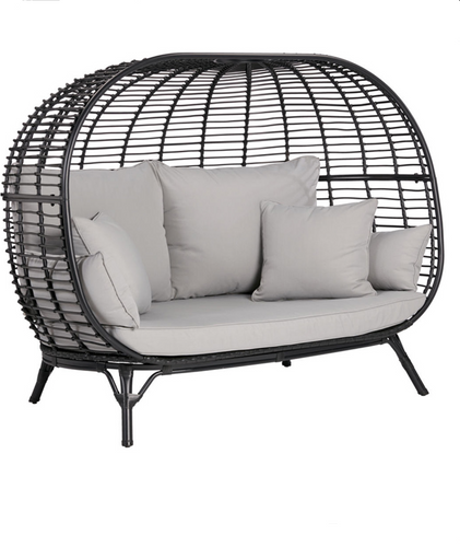 Birds Nest Sofa, Black or Brown - Hong Kong Rooftop Party