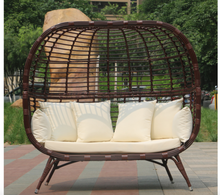 Load image into Gallery viewer, Birds Nest Sofa, Black or Brown - Hong Kong Rooftop Party

