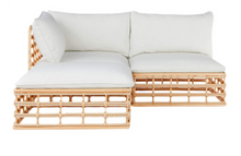 Load image into Gallery viewer, Bali Lounge Sofa Set, White Cushions - Hong Kong Rooftop Party
