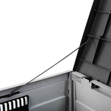 Load image into Gallery viewer, Outdoor Storage Box Plastic Wood, Black - Hong Kong Rooftop Party
