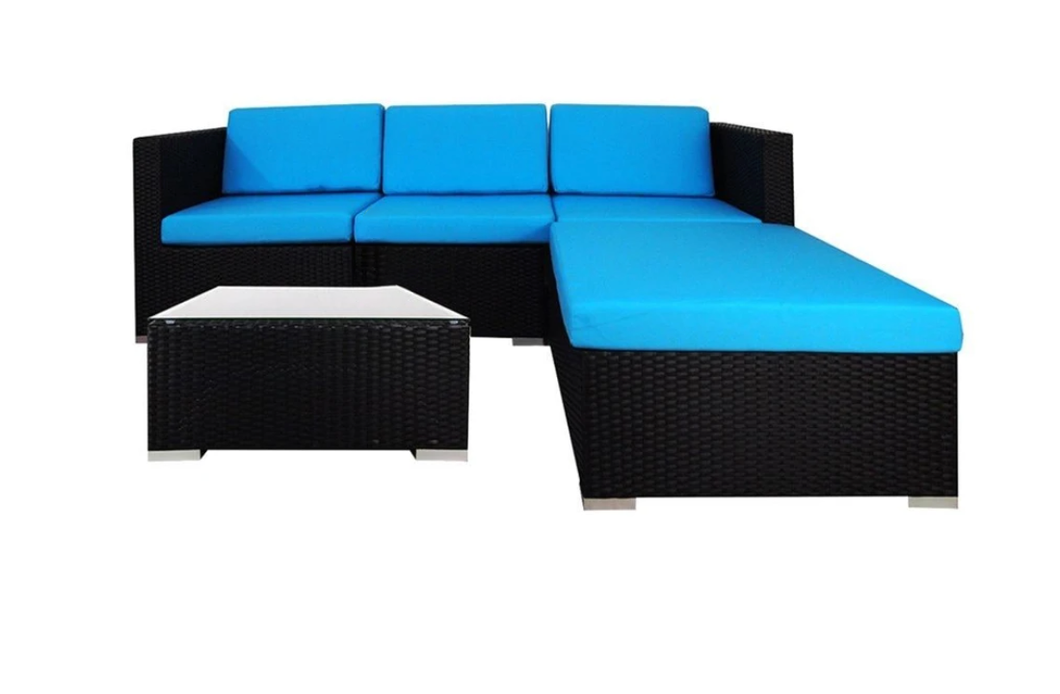 Chill Sofa Set, Blue Cushions - Hong Kong Rooftop Party